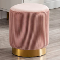 Pink Velvet Ottomans Poufs You ll Love Wayfair